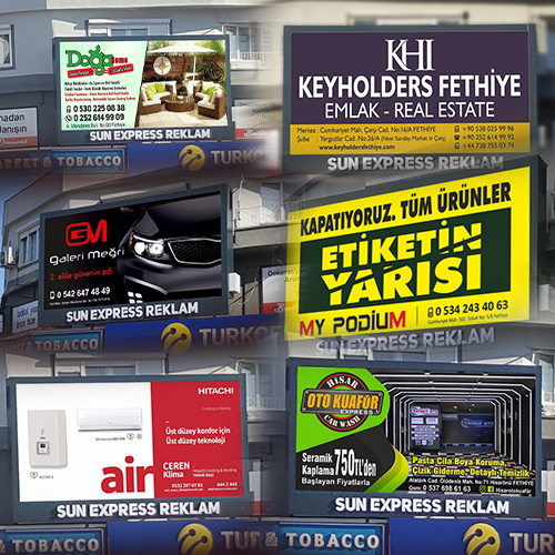 Muğla makası led ekran reklam alanı